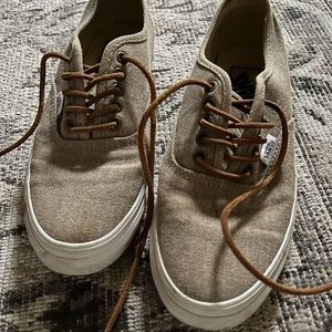 Vans—Washed Tan Canvas